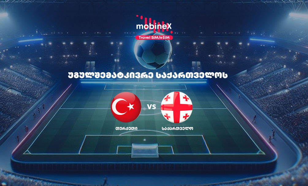 უგულშემატკივრე საქართველოს ნაკრებს mobineX-თან ერთად თურქეთთან მატჩზე